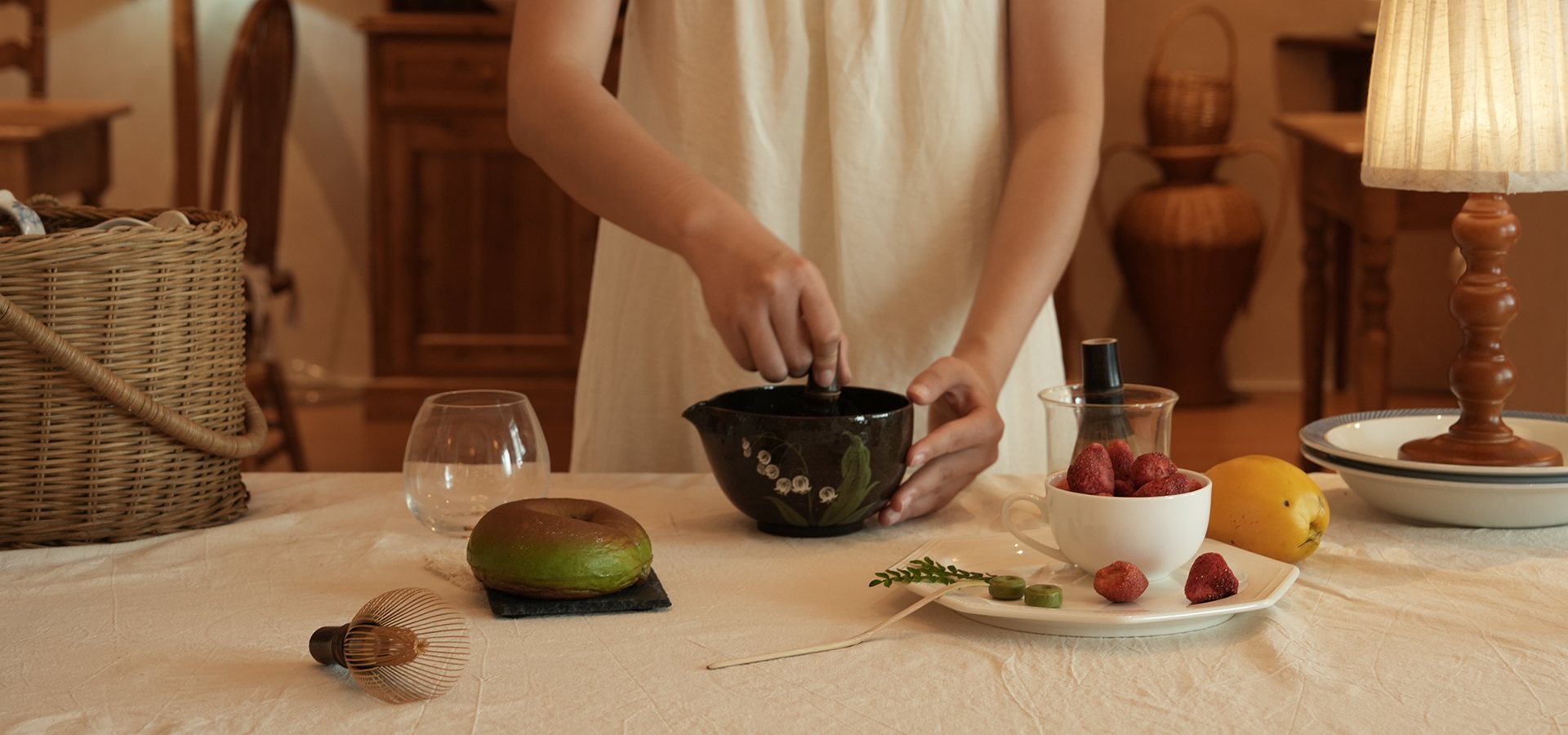 Handmade matcha bowls
